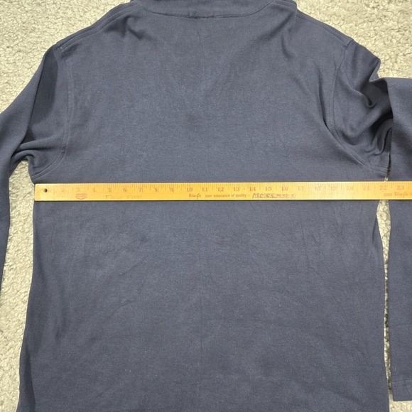 Vintage Aeropostale Shirt Mens Large Blue Long Sleeve Pullover Collar Cotton Y2K - Picture 8 of 11